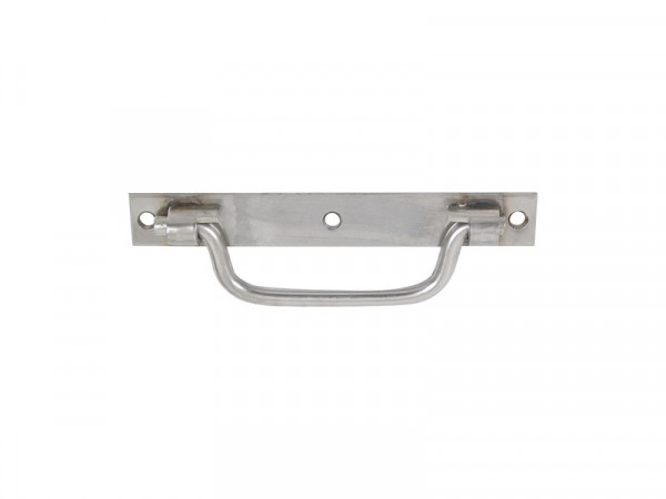 POIGNEE PLATINE BOUT CARRE 140MM INOX