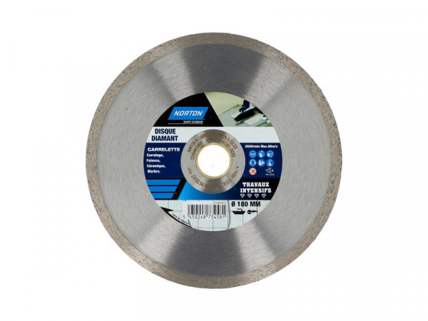 DISQUE DIAMANT CARRELAGE TRAVAUX INTENSIFS DIAMETRE 180