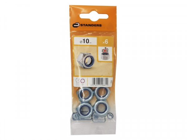 ECROU INDESSERABLE AZ B66 STANDERS 10MM X6