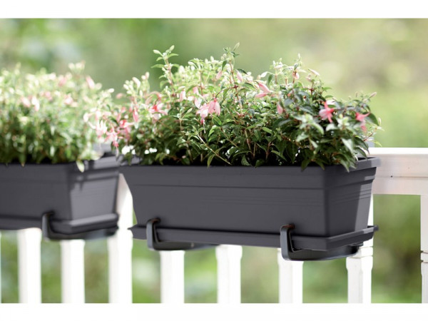 BALCONNIERE POLYPROPYLENE NOIR 16,5X49CM