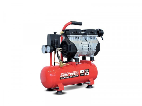 COMPRESSEUR D ATELIER 6L 0,75CV SILENCIEUX PRODIF SIL601