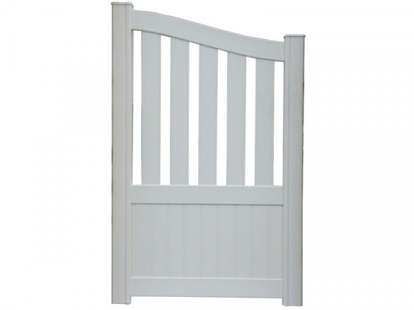 PORTILLON ALU BLANC AJOURE-PLEIN MOELLAN 1X1,25M