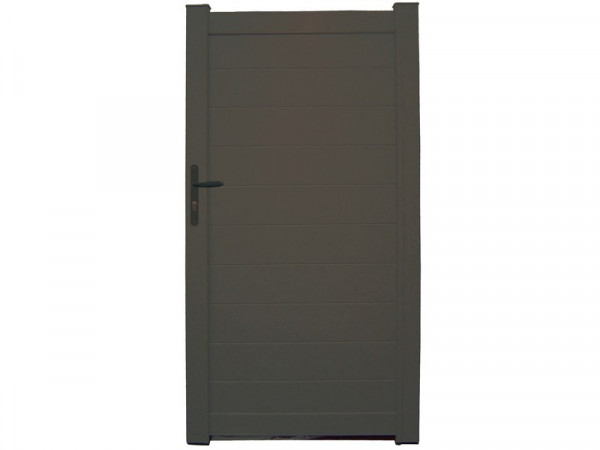 PORTILLON ALU GRIS PLEIN LAO 1X1,70M