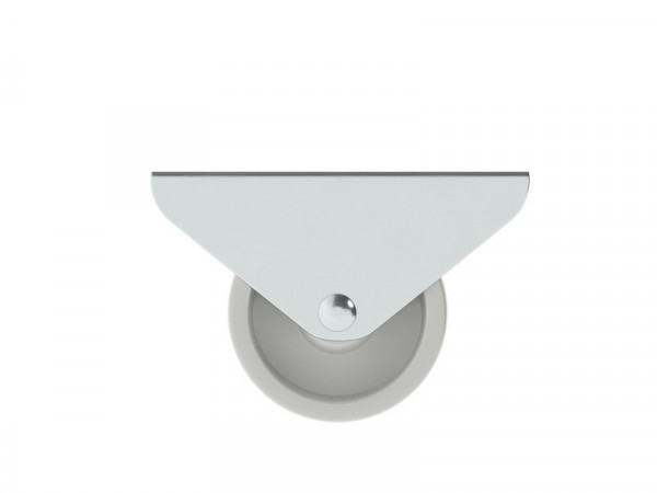 ROULETTE FIXE PLATINE BLANC DIAMETRE 13MM LOT DE E 8