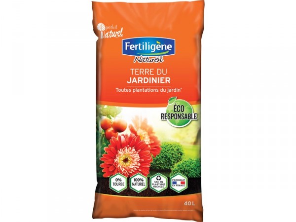 TERRE JARDINIER SOUS TOURBE FERTILIGENE 40L