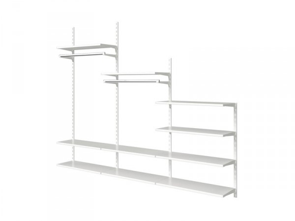 CREMAILLERE DOUBLE E50 100CM BLANC