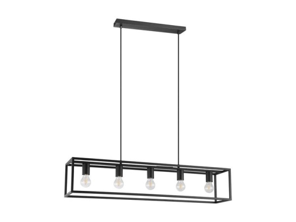 SUSPENSION ELDRICK 5XE27 D20 40W METAL NOIR