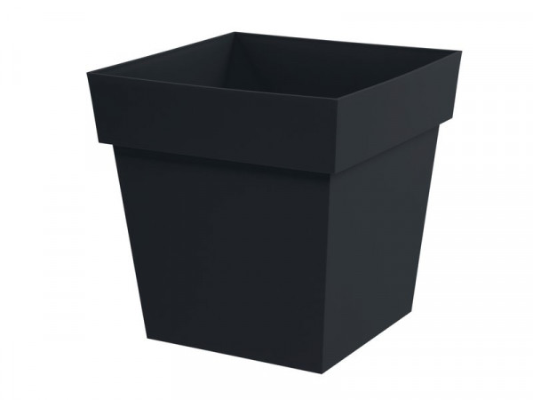 POT TOSCANE BAS CARRE 39X39X39 38L GRIS ANTHRACITE