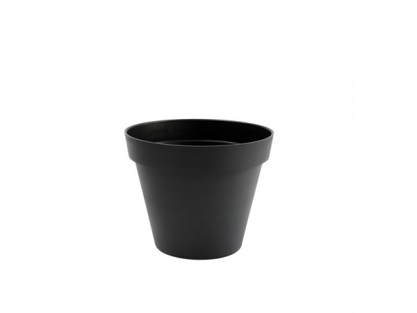 POT ROND TOSCANE DIAM. 30X26 10L GRIS ANTHRACITE
