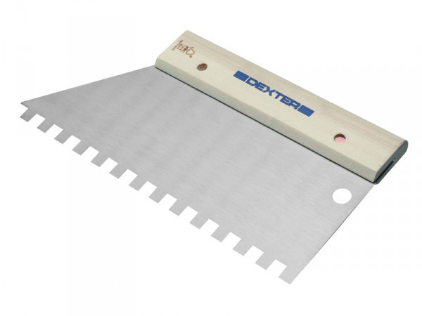 COUTEAU COLLE PARQUET / CARRELAGE DEXTER 28CM LAME ACIER MANCHE BOIS