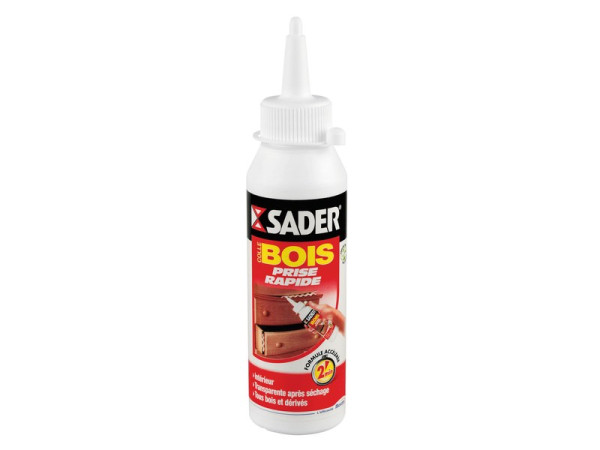 COLLE D'ASSEMBLAGE VINYL BOIS INTERIEUR SECH.RAPID SADER TRANSP B100G