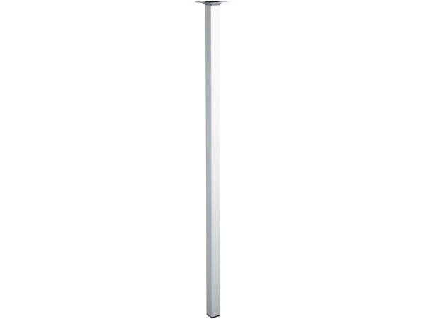PIED TABLE CARRE 24X24X80CM ACIER CHROME