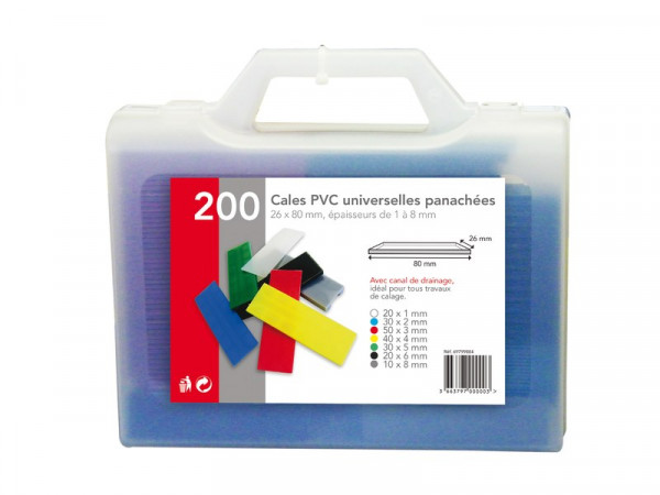 VALISETTE CALES PVC UNIVERSELLES PANACHEES 22X24 CM LOT DE 200