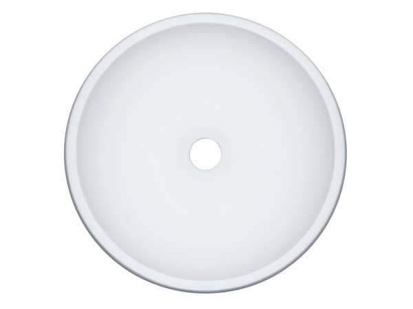VASQUE A POSER RESINE DE SYNTHESE DIAMETRE 40 CM BLANC MOON 40