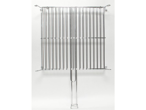 GRILLE DOUBLE ACIER CHROME 40X40