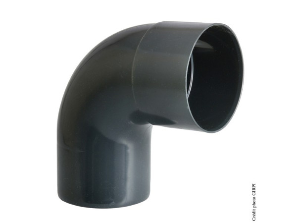 COUDE 87 PVC ARDOISE A COLLER DIAMETRE 50MM