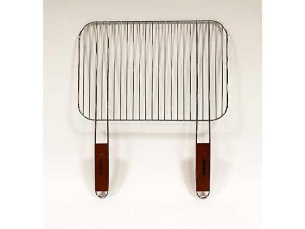 GRILLE BARBECUE SIMPLE 45X30CM MANCHE BOIS