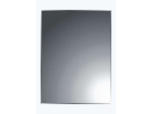 MIROIR NON LUMINEUX 45X60CM DECOUPE RECTAGULAIRE BISEAUTE