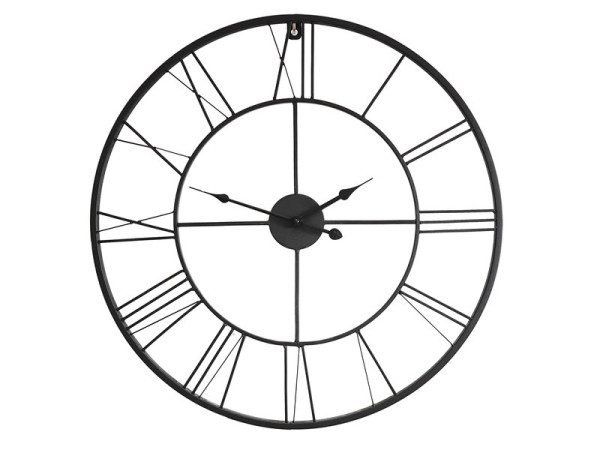 HORLOGE ATELIER METAL DIAMETRE 60 NOIR