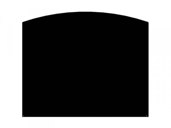 PLAQUE DE PROTECTION SOL NOIR LE MARQUIER DEMI-ROND 120X100 CM