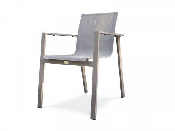 FAUTEUIL DE JARDIN EN ALUMINIUM MIAMI TAUPE