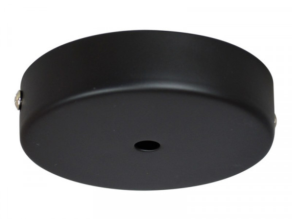 PAVILLON CACHE METAL NOIR D90 TROU 6MM