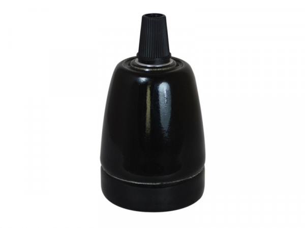 DOUILLE E27 CERAMIQUE NOIR D46 250V
