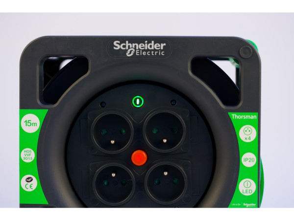 ENROULEUR DE CABLE ELECTRIQUE BRICOLAGE 25M HO5VVF SCHNEIDER