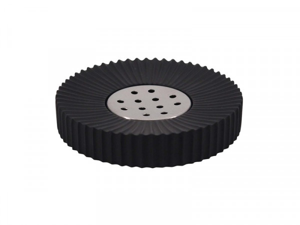 PORTE SAVON RESINE LINE BLACK