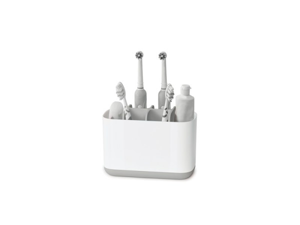 PORTE BROSSE A DENTS PLASTIQUE BLANC