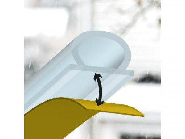 JOINT ISOLATION PORTE ET FENETRE 1MM 6M TRANSP