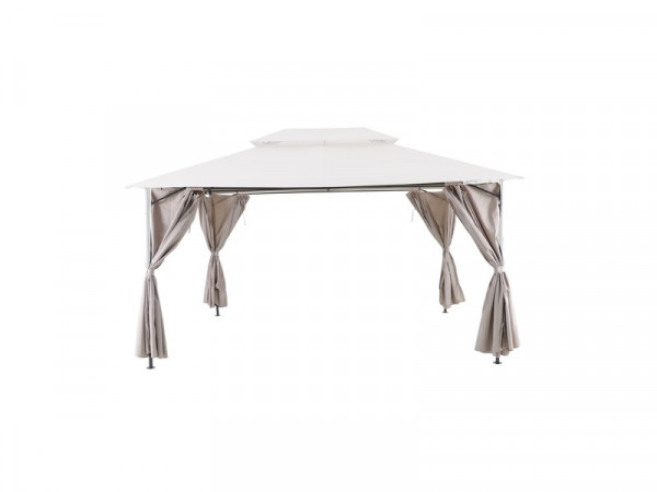 RIDEAUX GAZEBO NATERIAL OXIS ACIER 300X400 TAUPE X4
