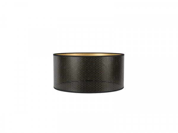 ABAT-JOUR CYLINDRE DIAMETRE 40 INDUS PERFORE NOIR ET OR COREP