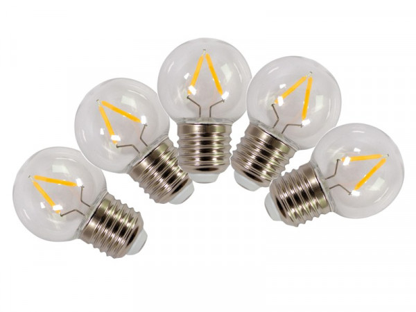 AMPOULE LED SPHERIQUE E27 18W 130 LUMENS CLAIRE BLANC TIBELEC X5