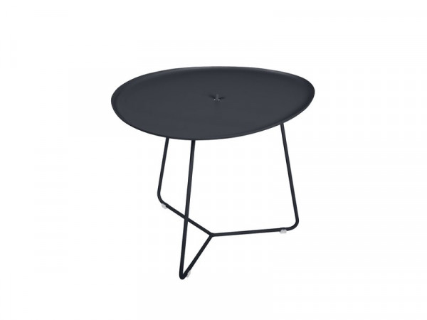 TABLE DE JARDIN BASSE COCOTTE CARBONE