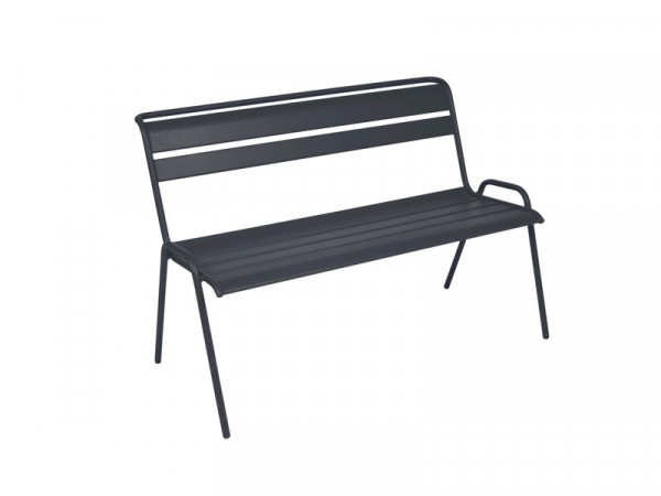 BANC DE JARDIN EN ACIER MONCEAU CARBONE