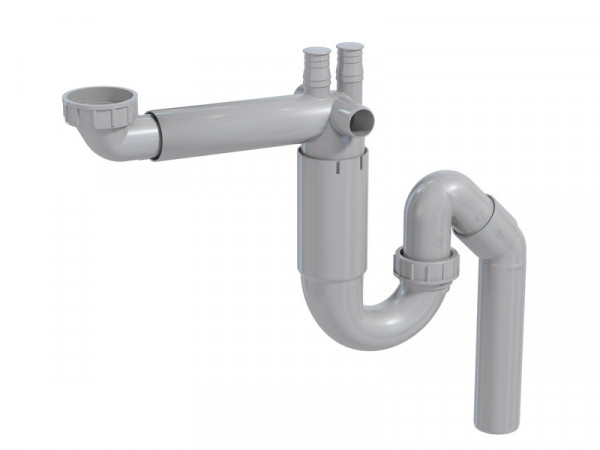 SIPHON GAIN DE PLACE  EVIER 1 CUVE DIAM. 90MM EQUATION