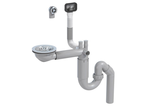 VIDAGE COMPLET GAIN DE PLACE POUR EVIER 1 CUVE DIA 80 MM
