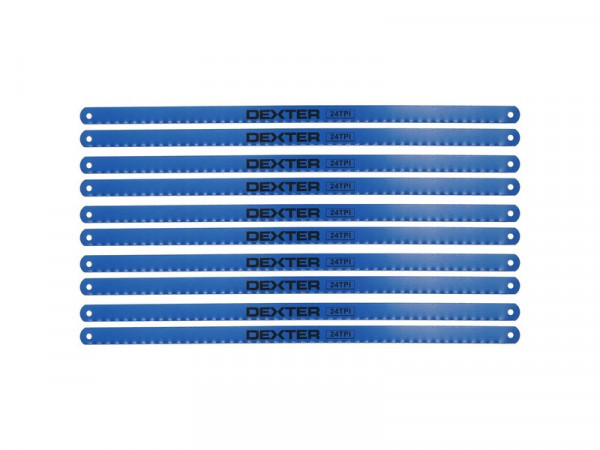 LAME SCIE METAL 24 DENTS BI-METAL 300MM DEXTER LOT DE 10