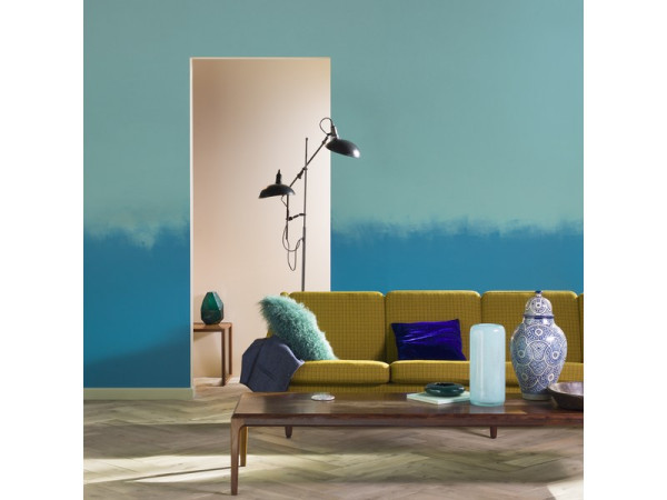 PEINTURE M/B CREME DE COULEUR DULUX VALENTINE BL CARAIBES SATINE 0.5L