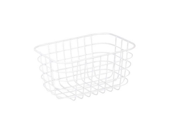 PANIER 13X25X13 CM METAL BLANC SENSEA