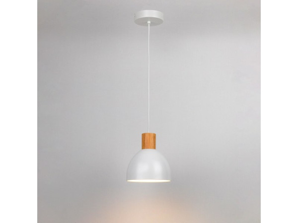 SUSPENSION VENOSA E27 D18 60W METAL BOIS BLANC