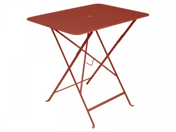 TABLE DE JARDIN BISTRO OCRE ROUGE 77X57 CM