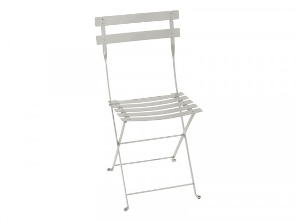 CHAISE ACIER BISTRO GRIS ARGILE
