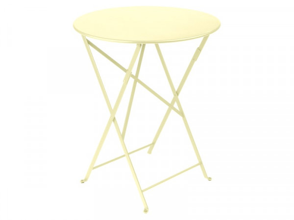 TABLE DE JARDIN ROND BISTRO CITRON GIVRE