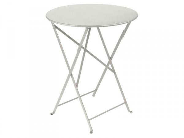 TABLE DE JARDIN ROND BISTRO GRIS ARGILE