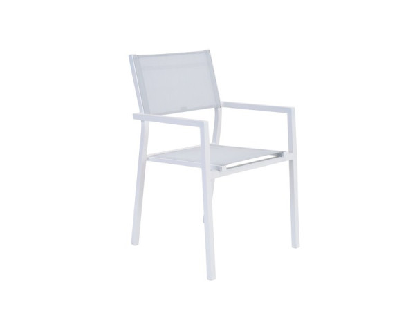 FAUTEUIL DE JARDIN EN ALUMINIUM NATERIAL ORION ALPHA BLANC