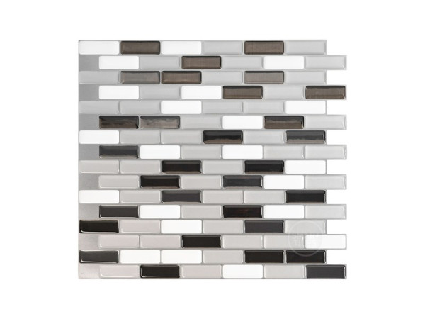 CREDENCE ADHESIVE MURANO MERALLIK 23,1X25,9CM LOT DE 4