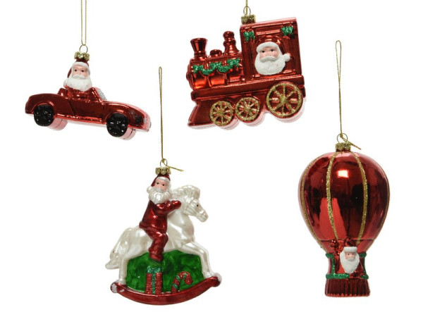 FIGURINE EN PLASTIQUE ROUGE NOEL
