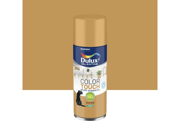 PEINTURE AEROSOL COLOR TOUCH OCRE DORE SATINE 0.4L